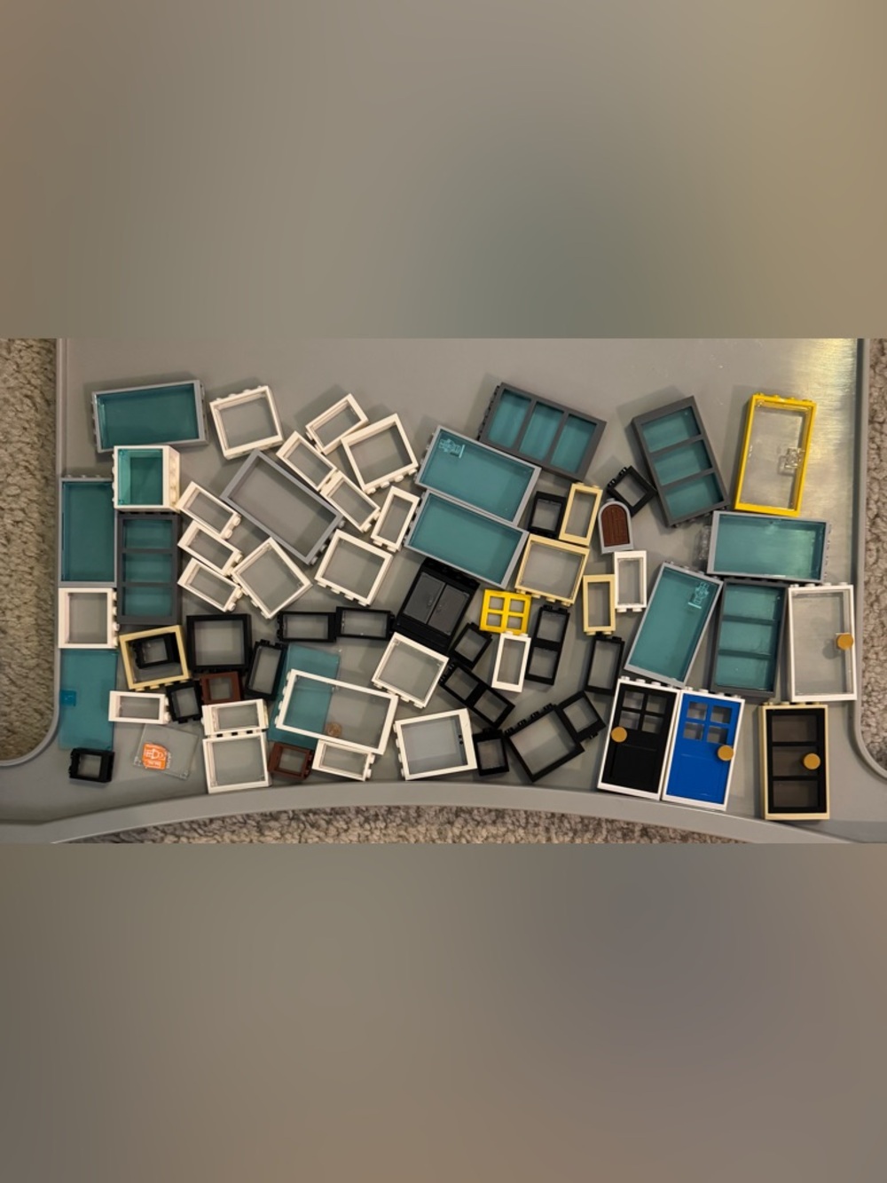 LEGO Windows & Doors Bulk Lot ~100 pcs City House Parts Mixed Colors